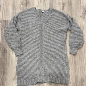 American Eagle Outfitters Light Gray Knit sweater dress size large